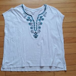 J.Jill  cap / short sleeve top
